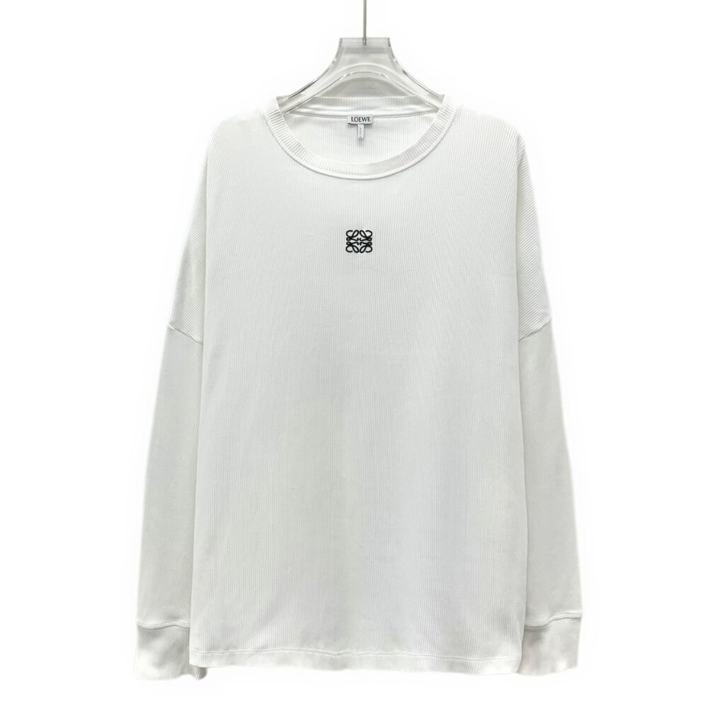 Loewe White cotton long-sleeve T-shirt